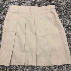 IZOD Uniform Skirt Khaki Pleated Skort
